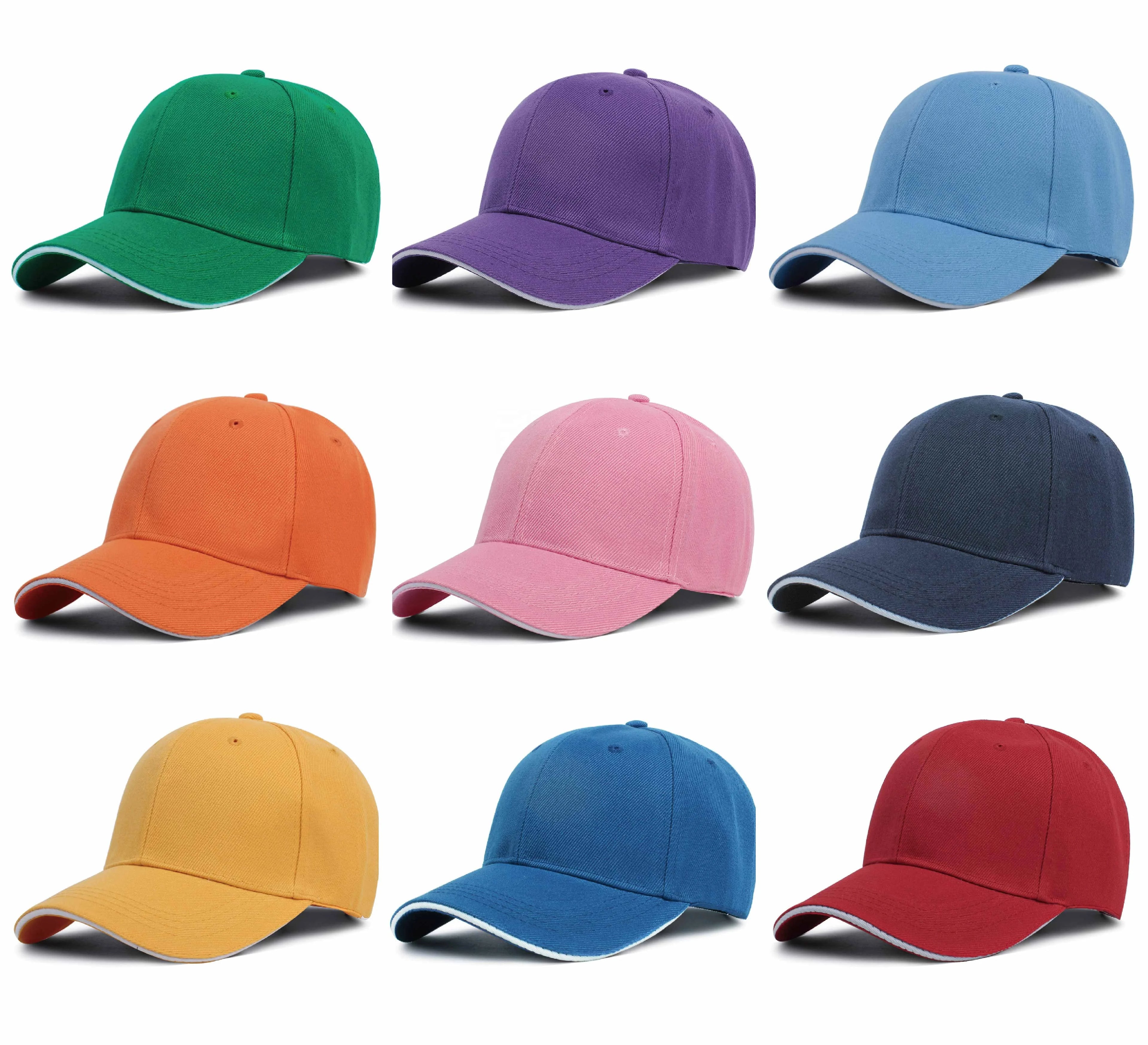 Custom Sandwich Brim Adjustable Hat Sports Cap Baseball Custom Blank Outdoor Comfortable  Print logo Baseball Hat