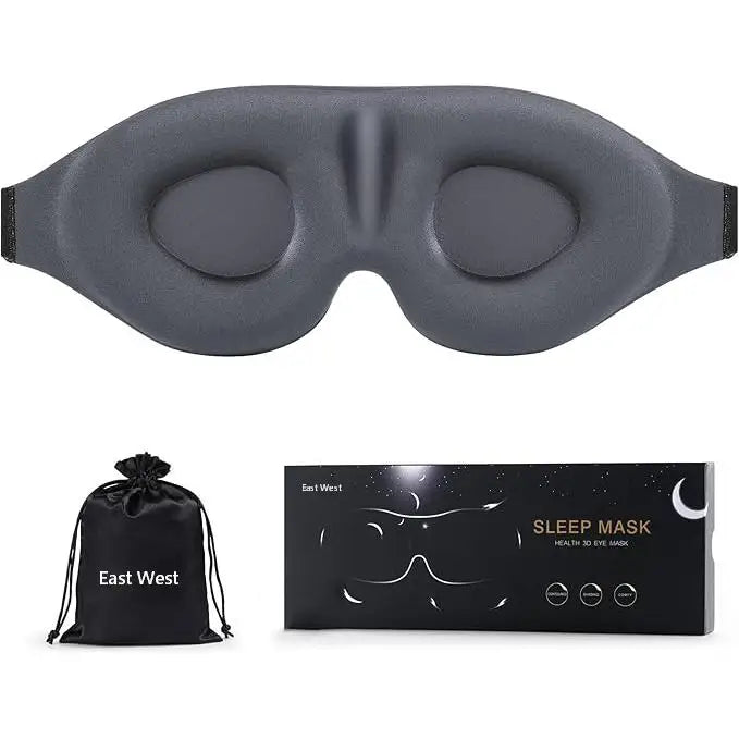 Ergonomic 3D Sleep Mask MOQ From 100 Pcs Adjustable Fit 19/28 Inch Strap Night Shift & Office Nap