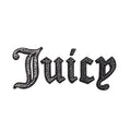 YunShang Logo Words Juicy hotfix rhinestones heat transfer motif iron on patch for clothing