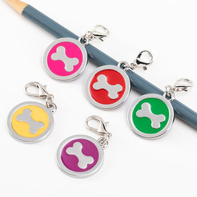 The Manufacturer Supplies Zinc Alloy Pet Tags in Stock Metal Jewelry Wholesale Round Metal Dog Tag Customization