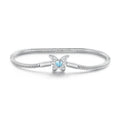 925 Sterling Silver Platinum Plated Moonstone Butterfly Snake Chain Bracelet Romantic Style Unisex Wedding Party Gift for Charms