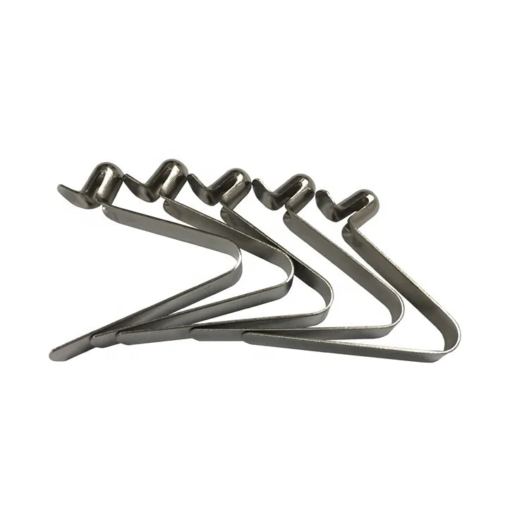 Factory Manufactured Steel V-Shaped Spring Clip Button for Industrial Furniture Use