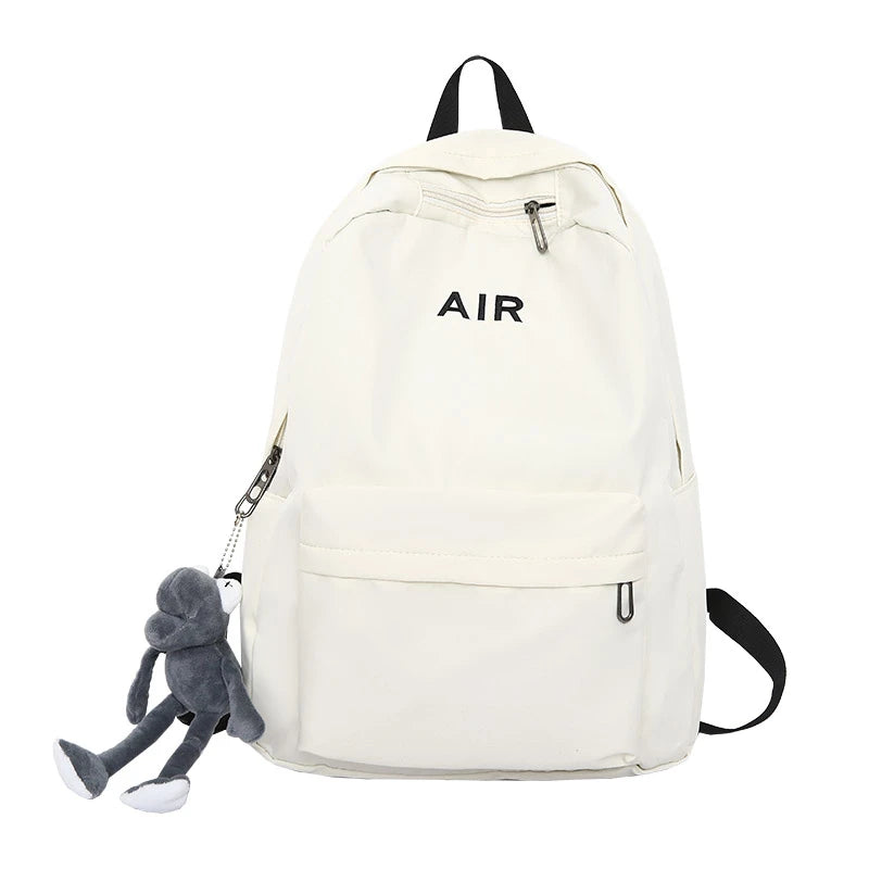 3307  Student School Bag Simple Backpack Fashion Casual Large Capacity Backpack