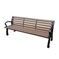 Outdoor Furniture Commercial Composite Wood Exterior Bench Seat Outside Park Bench Seating Public Garden Patio Bench Chair