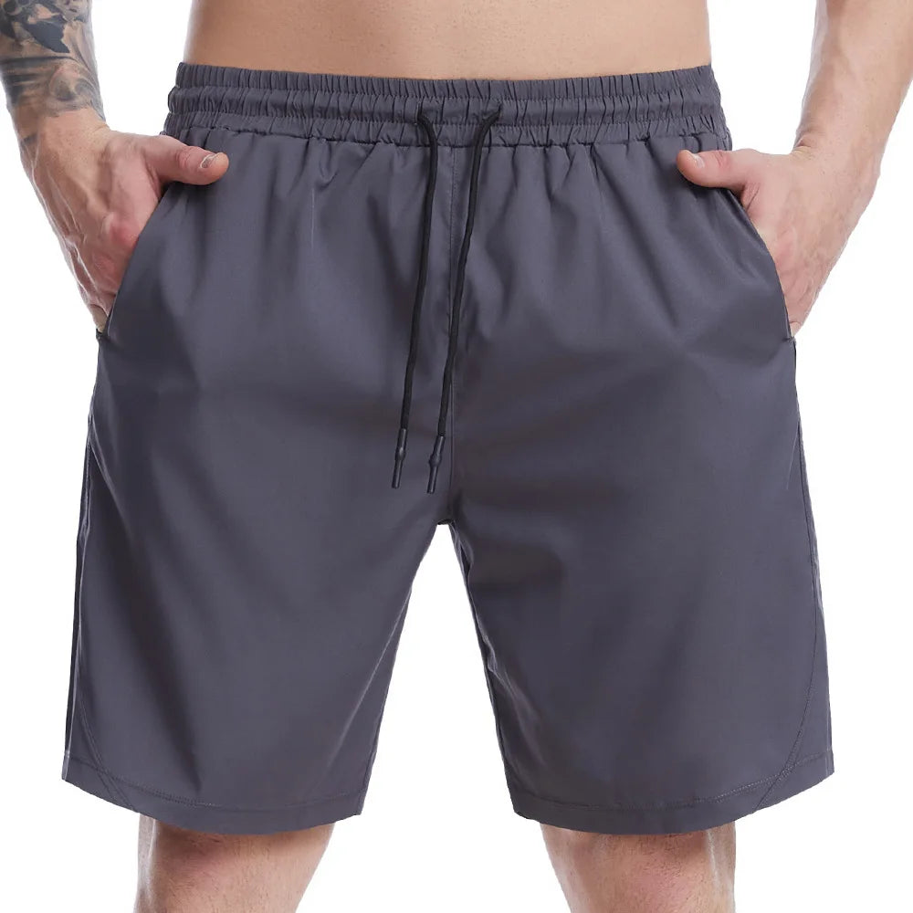Men Loose Shorts Fitness Pants Draw Rope Basketball Shorts Gym Running Men Shorts With Pocket Yoga Sport Short