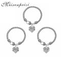 Trending Jewelry Big Middle Little Sister Love Letter Zircon Fashion Jewelry Bracelets Charms