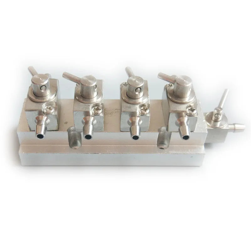 Flora Inkjet Printer Polaris 512 Printhead Metal Cleaning Valve 4 Unit Three Way Manual Ink Valve for Gongzheng Crystaljet