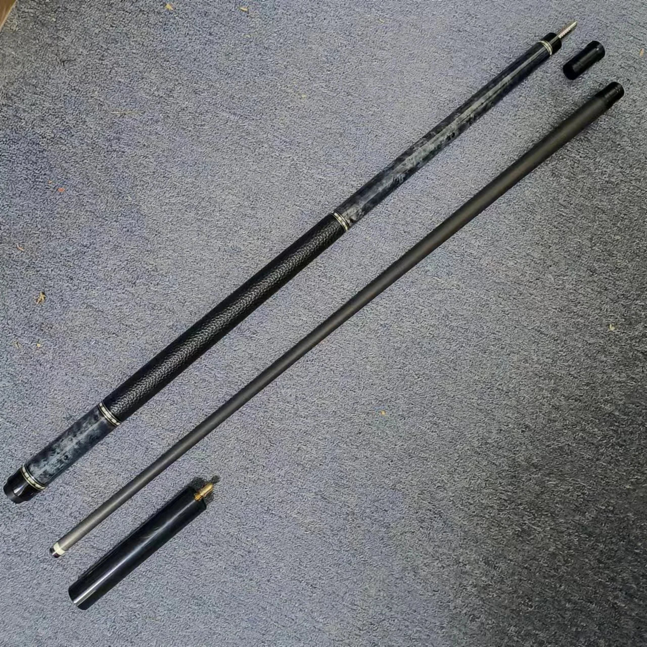Newest M10 Grey Color Carbon Fiber Shaft  12.5mm/11.5mm 1/2 Billiard Pool Cue With Extension