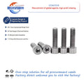 Gr5 TC4 Bolt Titanium Micro Screw Hexagon Head Cylinder Head Bolt Din912 M2 M3 Allen Bolts with Various Lengths 4mm 10mm 12mm