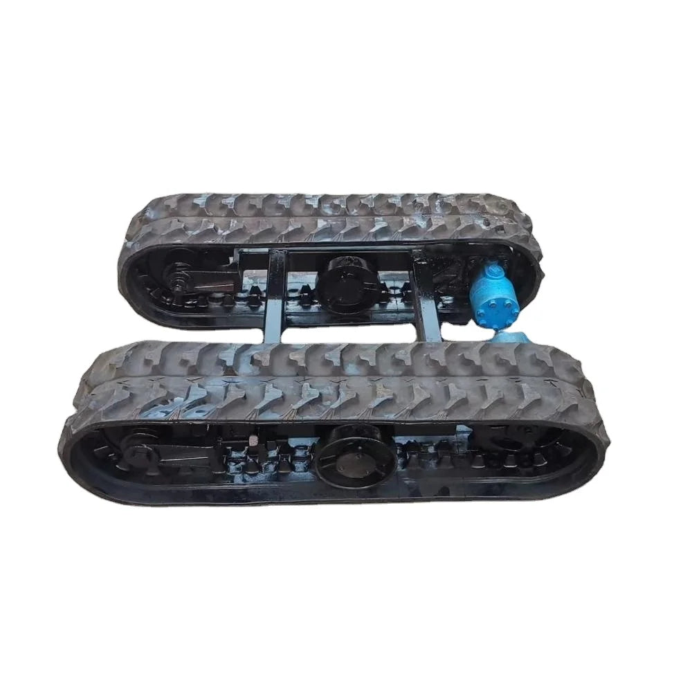 Construction Crawler Chassis Motor Undercarriage Rubber  Tracked Vehicle 1ton Undercarriage Chassis