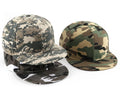 Wholesale 100% Cotton 6-Panel Camo Structured Canvas Snapback Hat Cap Custom Logo Unisex Four Seasons for Outdoor Use