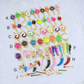 HH1002 Wholesale Colourful Enamel Key and Lock Charm Custom Enamel Pendant Charms for Jewelry Making