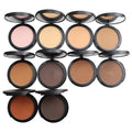 New Arrival 10 Colors Face Makeup Cosmetics Waterproof Pressed Powder Compact Foundation With Private Label