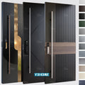 China Top Manufacturer Aluminum Various Styles Exterior Metal Doors Modern Pivot Doors for Houses Exterior Security Doors