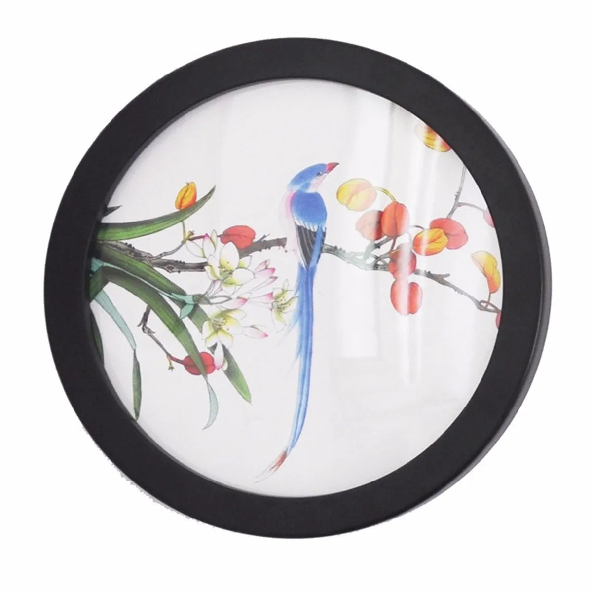 Creative Modern Round Photo Frame Wooden Hanging Picture Holder Bedroom Decorative Painting
