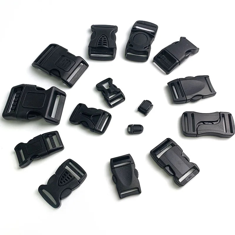 Wholesale Custom Paracord Bracelets Bag Straps Pet Collar Backpack Snap Plastic Release Luggage Buckle for Garment Bags