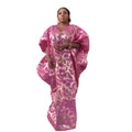 Hot Selling Elegant White African Dress Plus Size Jacquard Fabric Dashiki in Stock for Summer and Spring