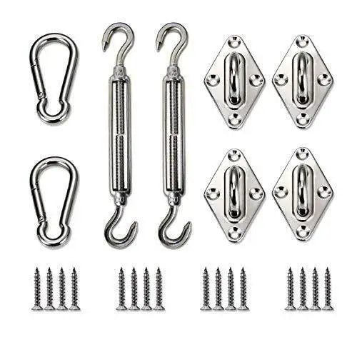 8 Inch Stainless Steel Hardware Kit for Rectangle Sun Shade Sail