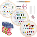 Bestseller Holiday Birthday Wedding GiftsDIY Embroidery Starter Kit Learn the Art With Cross-Stitch Materials