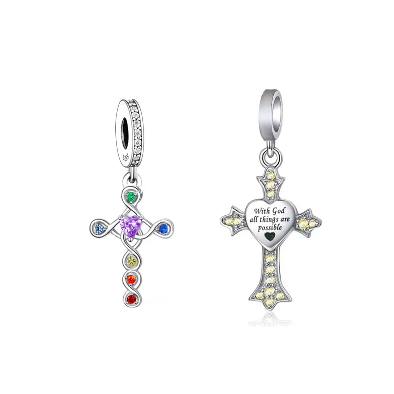 Customized Wholesale and Dropshiping Fit Brand Style Jewelry Heart Animal Dangle Beads Charms Making 925 Sterling Silver Trendy