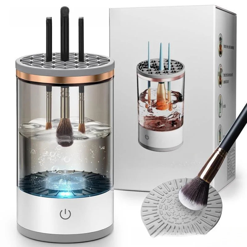 FYD Automatic Spinning Electric Makeup Brush Cleaner Dryer for Cosmetics Brushes and Makeup Sponge