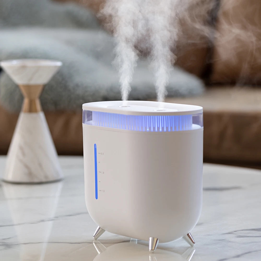 New Arrivals 3600mAh Wireless Dual Nozzle Air Humidifier 2L Large Capacity Portable Rechargeable Ultrasonic USB Mini Humidifiers