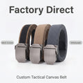 Wholesale Customized Personalized Tactics Men's Canvas Belt Student Leisure Polyester Belt Decorative Fabric Belt