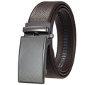 Personalized Custom Men Auto Automatic Ratchet Sliding Men Genuine Leather Belt