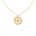 Sun Pendant Statement Silver Hexagram Star Necklace