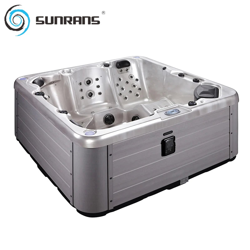 Sunrans Hot Selling Deluxe 5 People Outdoor Hot Tub Hydro Massage Spa Hot Tube