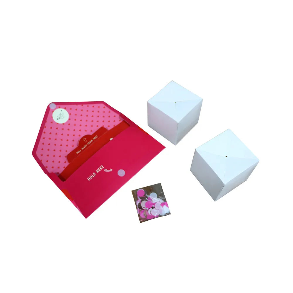 DIY Birthday Christmas Valentine Gifts Novel Creative Surprise Bounce Envelope Gift Tube Box