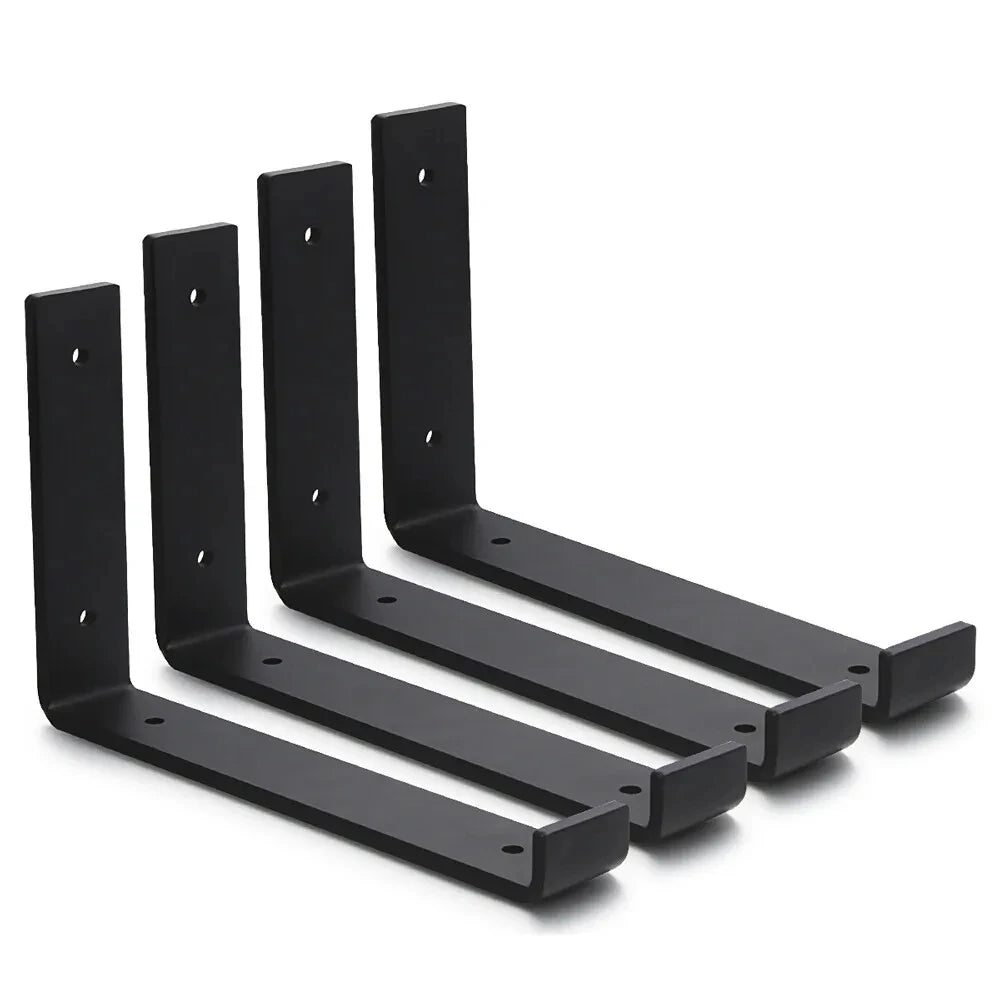 Black L-Shaped Bracket Heavy Duty Bracket Metal Bracket Wall Decoration Home Decoration Accessories