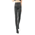 Trendy Versatile High Waist Slimming Tights Women Elastic Decorative Embroidery Sheer Pantyhose for Office & Daily Wear