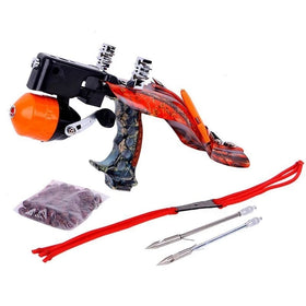 Shooting Fish Slingshot Outdoor Fish Dart Outdoor Fishing Hunting Fishing Tool Launch ABS Material Laser Aiming Slingshot