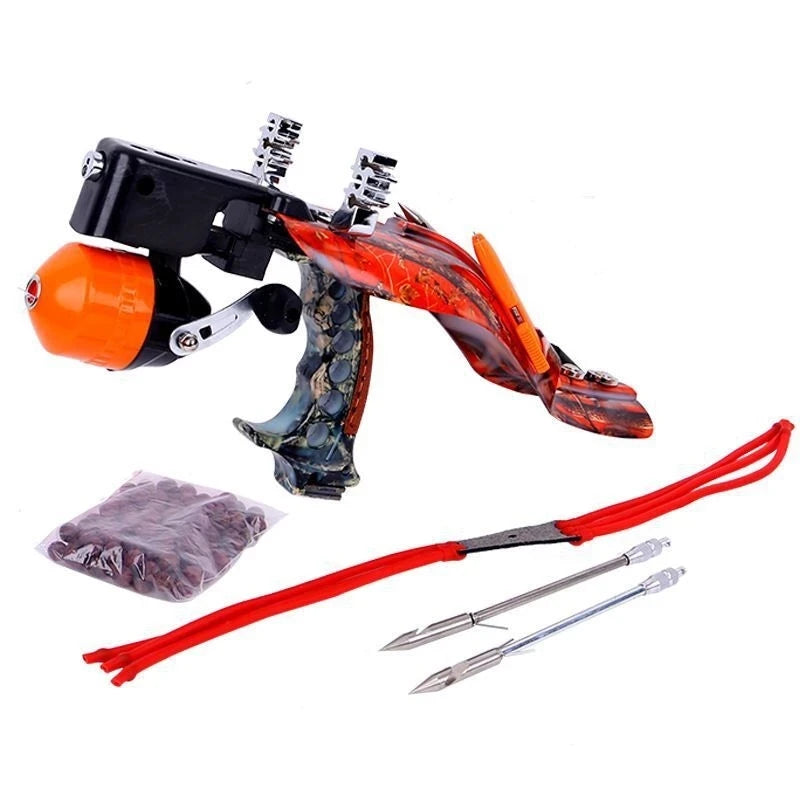 Shooting Fish Slingshot Outdoor Fish Dart Outdoor Fishing Hunting Fishing Tool Launch ABS Material Laser Aiming Slingshot