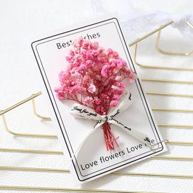 Y-Z006 Exquisite Dried Flower Thanksgiving Blessing Mother's Day Christmas Card Customized Greeting Card With Dried Flowers