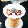 BMZ 2025 New Coming Christmas Gift Earring Jewelry Latest Rose Gold Luxury Fashion Knot Earring