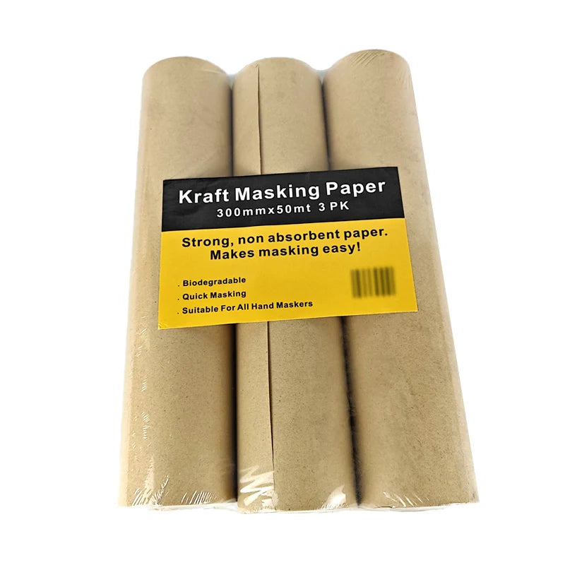 Masking Paper Eco Friendly Brown Recycled Kraft Paper for Automotive Painting Car Construction Surface Protection
