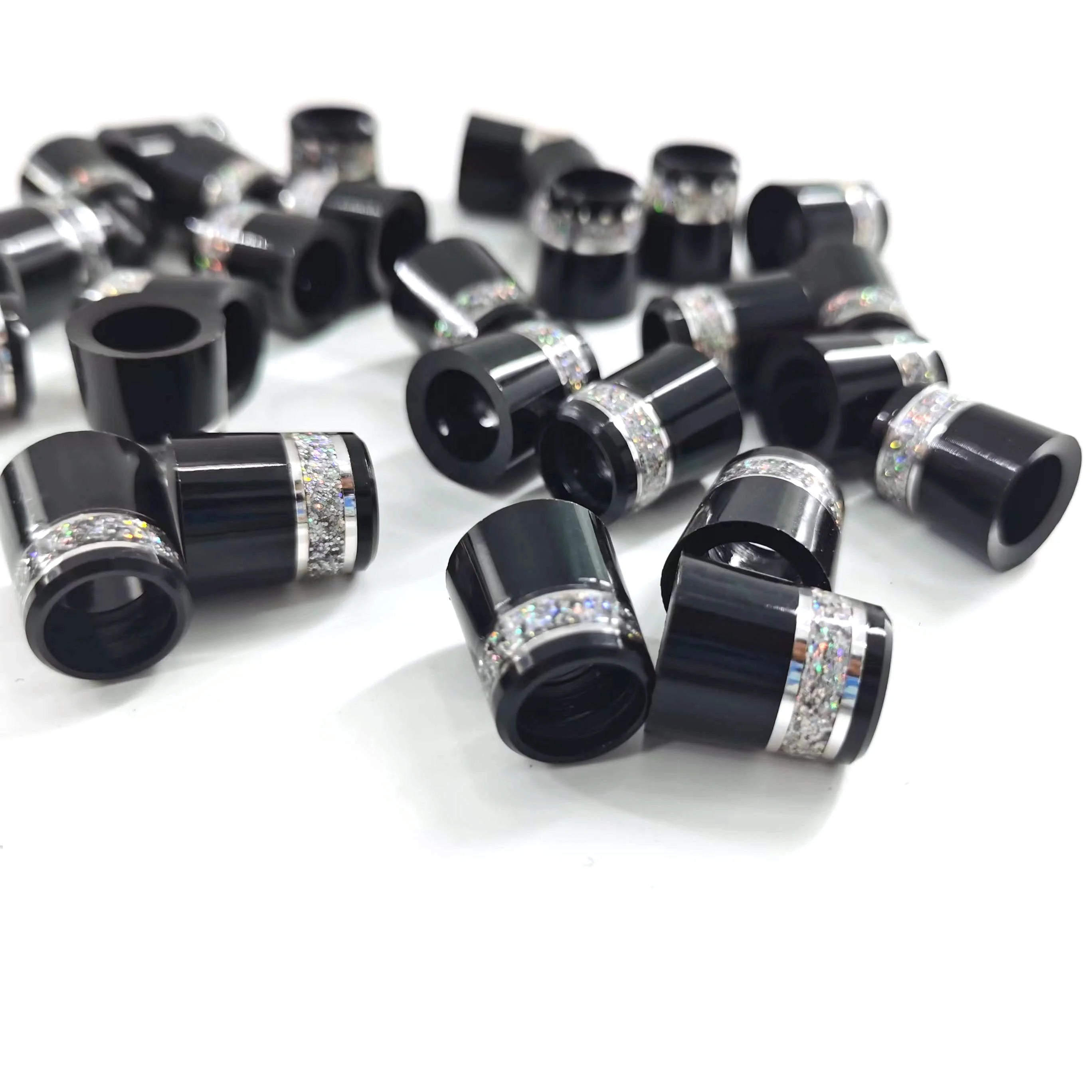 Custom Cheap Plastic Black Golf Club Ferrules 0.335 0.355 0.370 with Custom Logo