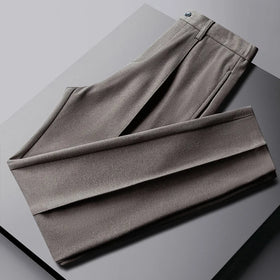 Autumn High-end Small Suit Trousers for Men Slim Simple Drape Business Casual Trousers Light Luxury Suit Trousers for Men