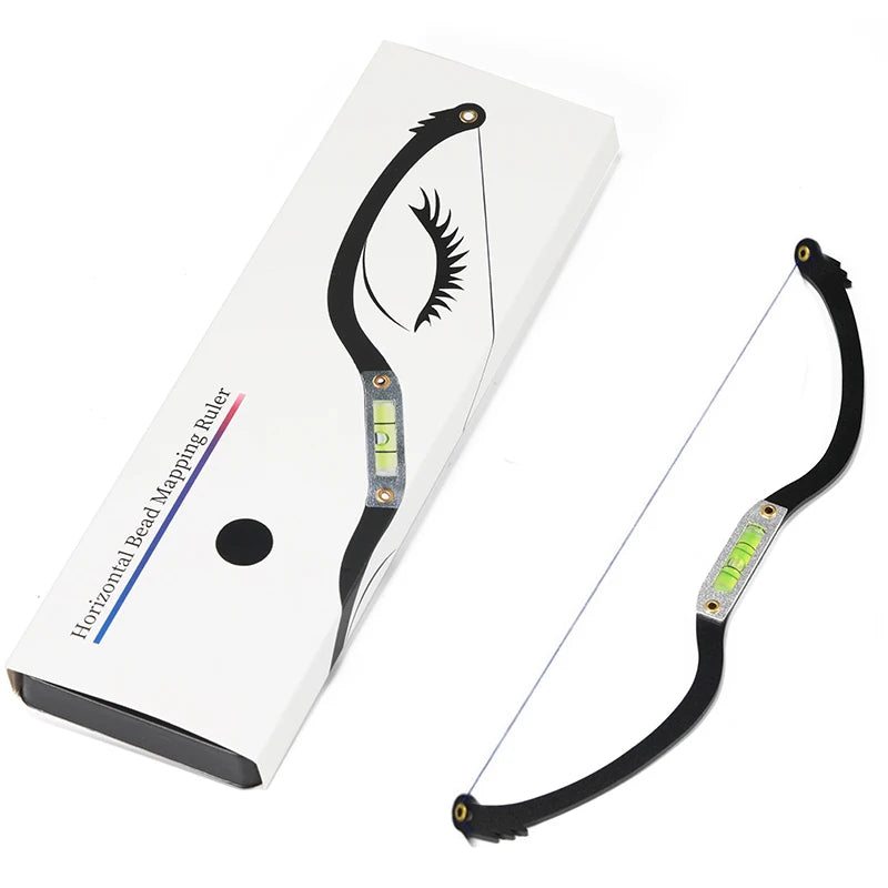 Golden Ratio Microblading Ruler  Professional Bow Balance Arrow Tool for Perfect Eyebrow Design Caliper with Symmetry Guid