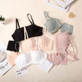 New Women Bra and Panties Sets No Steel Ring Sexy Comfortable Breathable Soft Beautiful Back Bra Set