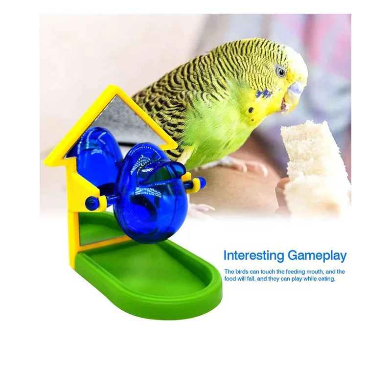 Pet Parrot Hanging Bucket an Rc Flying Foraging Bird Toys Natural