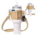 Tumbler Water Bottle Holder Leather Carrier Strap Compatible With 40 oz & 30 oz Tumbler Cup Accessories