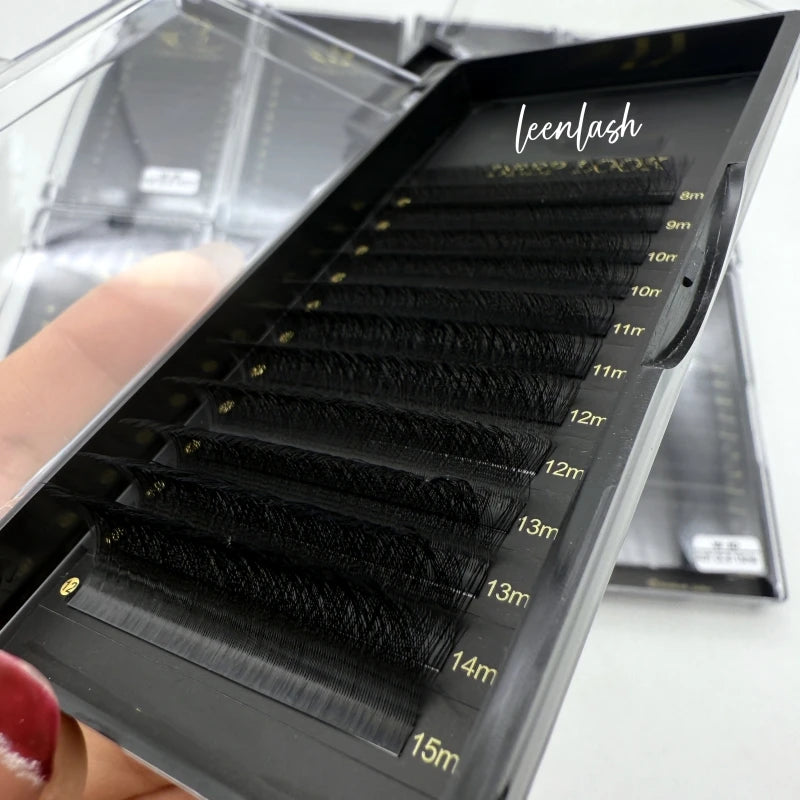 3D Clover Volume Lash Extensions Custom Yy Lash Trays Private Label W V YY Shape Volume Eyelash Extension