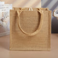 Manufacturer Customized Portable Retro Hand-painted Gift Handbag Cotton and Linen Shopping Bag