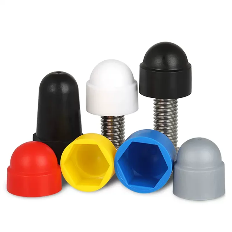 M6 M8 M10 M12 Hexagon Head Bolt Nut Dome 10mm Protection Caps Covers Exposed Hexagon Plastic Wholesale
