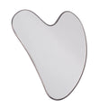 DIY custom Premium quality body skin healing therapy stainless steel heart shape guasha anti aging jade roller