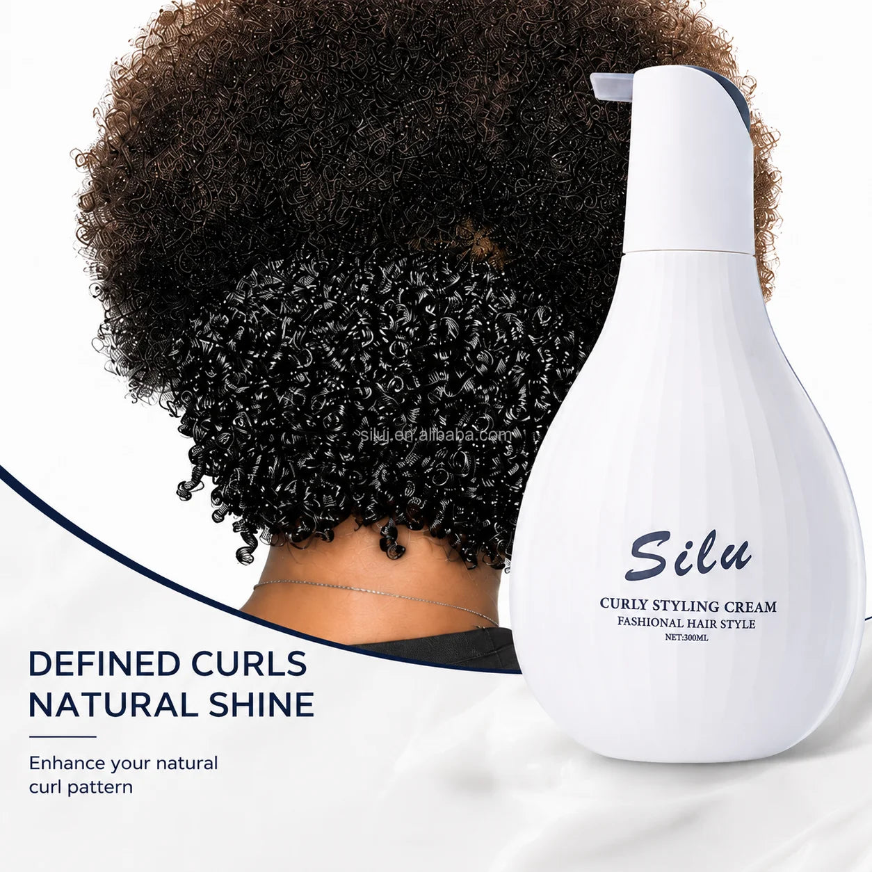 Customized Hair Bio Relaxed Gel Private Label Natural Vegan Shea Curl Enhancers Kinky Curly Hair Creams