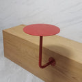Modern Extendable Metal Red Small Round Wall-mounted Coffee Table for Home Furniture and Coffee Shop Library Use